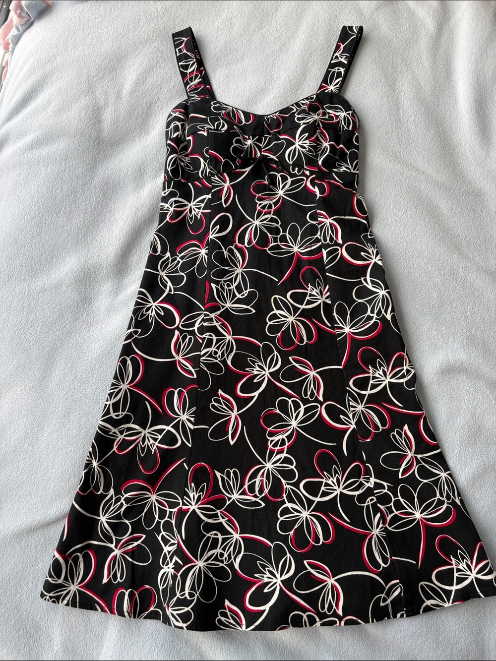 Black Y2K Laura Petites Floral Print Sundress